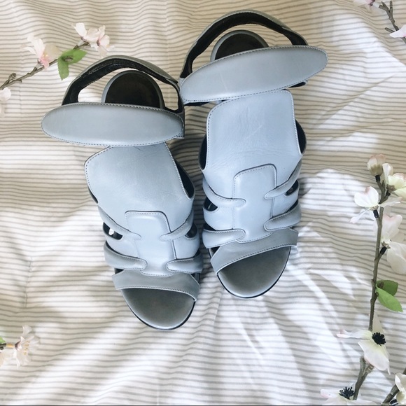 Balenciaga | Auth Wooden Heel Platform Sandals 7 - Picture 4 of 16